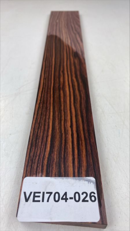 Fretboard Kingwood, 508x65x10mm,  Unique Piece #026